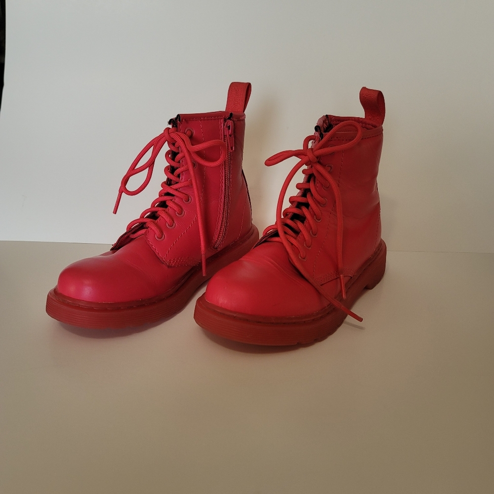 Dr. Martens DELANEY girl's hot pink boots